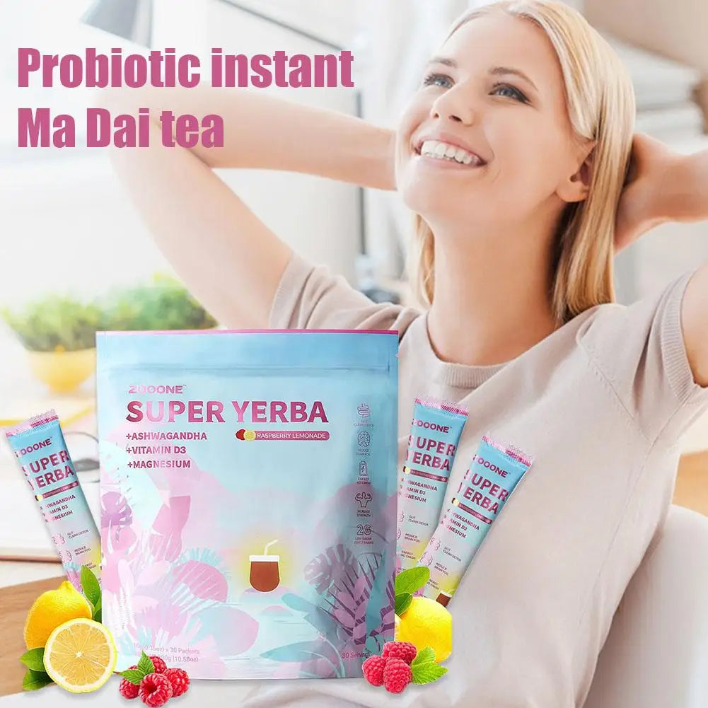 Probiotic Fast Dissolving Ma Dai Tea Improves Digestion Enhances Immunity Promotes Intestinal Health And Restores Natural Energy